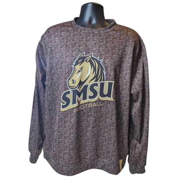 SMSU Southwest Minnesota Mustangs Football Crewneck Pullover Sweatshirt Mens XL - Picture 10 of 16